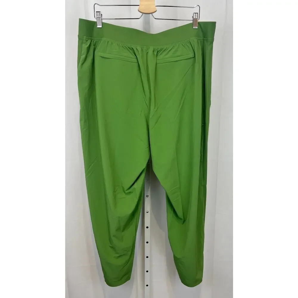 ATHLETA Brooklyn Mid Rise Ankle Pants 198671 Stretch Grass Green Size 18 - Picture 2 of 9